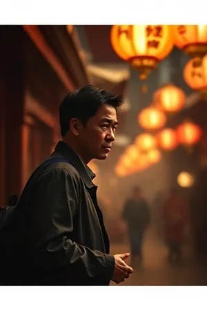银盐时代竖版封面，老式胶片盘与暗房红光