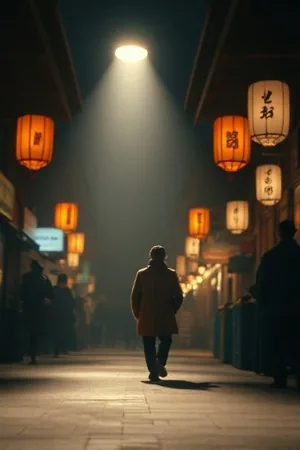 霓虹尽头竖版封面，雨夜街口交错的灯牌